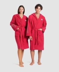 ZEAL ROBE/RED-WHITE YETİŞKİN BORNOZU