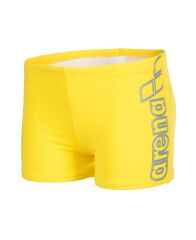 BOYS ARENA LOGO SWIM SHORT YELLOW STAR-NEON BLUE