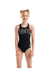 Graphic Swimsuit V Back Kız Çocuk Mayo