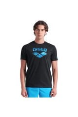 Water Prints Erkek Siyah Günlük Stil T-Shirt 009403500