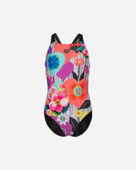 Arena Roses Swimsuit V Back One Piece Kız Çocuk Yüzücü Mayo