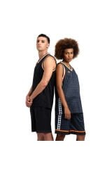 50th Tank Top Mesh Reversible Unisex Siyah Günlük Stil T-shirt 006219131