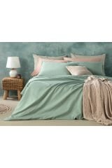 Novella Premium Soft Cotton Çift Kişilik  Nevresim Takımı 200x220 Cm Seledon