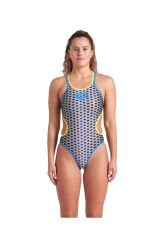 W Arena One Scale Double Cross Back SWIMSUIT KADIN YÜZÜCÜ MAYOSU