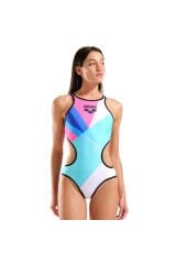 One Placement Swimsuit Tech Back Kadın Çok Renkli Yüzücü Mayo 010671505