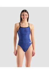 W SNAKE SKIN SWIMSUIT CHALLENGE/BLACK-TEAM R