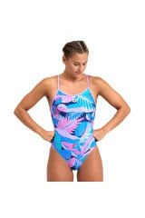 Tropic Swimsuit Lace Back Kadın Mor Yüzücü Mayosu 005933970