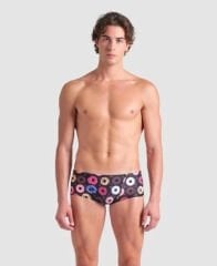 MENS ARENA DONUTS LOW WAIST SHORT FUNNY PRINTS ERKEK YÜZÜCÜ MAYOSU
