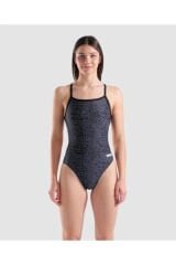 W SNAKE SKIN SWIMSUIT CHALLENGE/BLACK