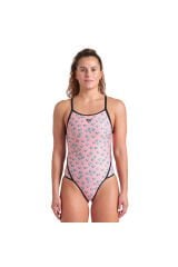 Dices Swimsuit Super Fly Back Kadın Pembe Yüzücü Mayosu 009464950