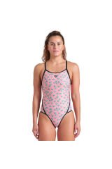 Dices Swimsuit Super Fly Back Kadın Pembe Yüzücü Mayosu 009464950